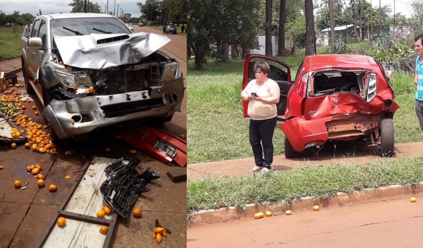 Itaembé Miní: triple choque dejó como saldo un joven herido