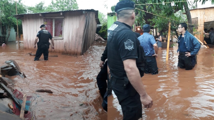 Temporal provocó desborde de arroyos e inundaciones en diferentes sectores de Posadas
