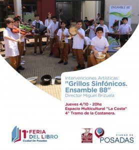 Este jueves arranca la 1ª Feria del Libro Ciudad de Posadas 9 18 - intervencionesgrillos - 17