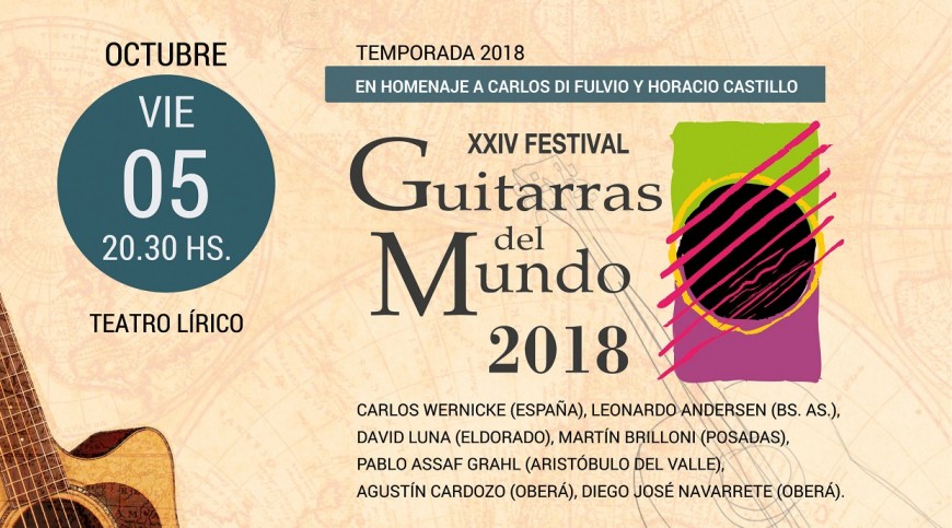 Las Guitarras del Mundo sonarán en el Teatro Lírico