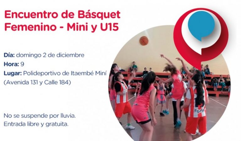 Básquet: el domingo realizarán el último encuentro femenino Mini y U15 en Itaembé Miní