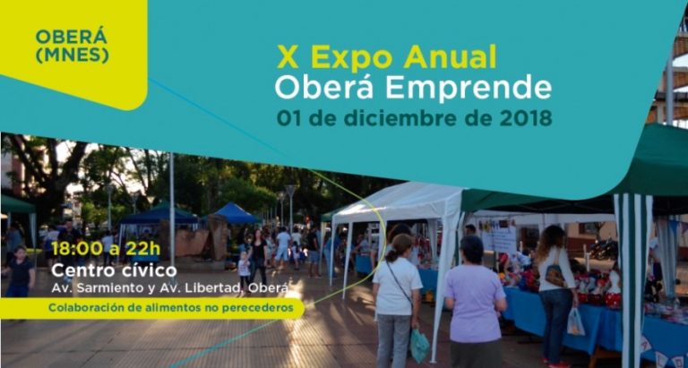 Este sábado se llevará a cabo la 10° Expo Anual de emprendedores en Oberá