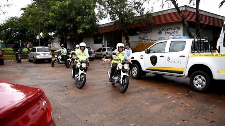 Incorporan seis nuevas motocicletas para mejorar el control del tránsito en Posadas