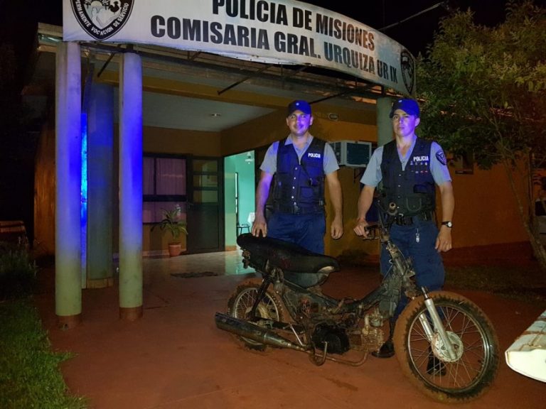 General Urquiza: recuperaron una moto robada el mes pasado
