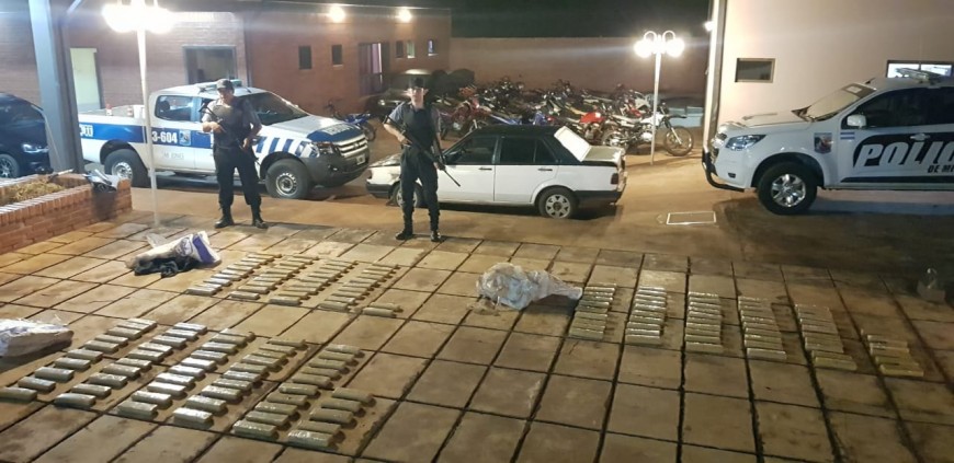 Garuhapé: incautaron auto con marihuana que iba a ser quemado por narcos