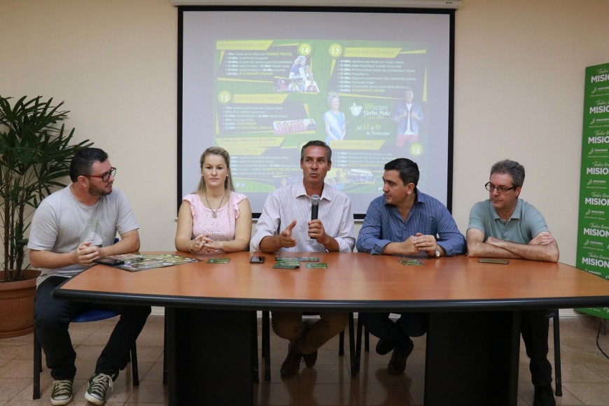 Presentaron la 40° edición de la Fiesta Nacional de la Yerba Mate