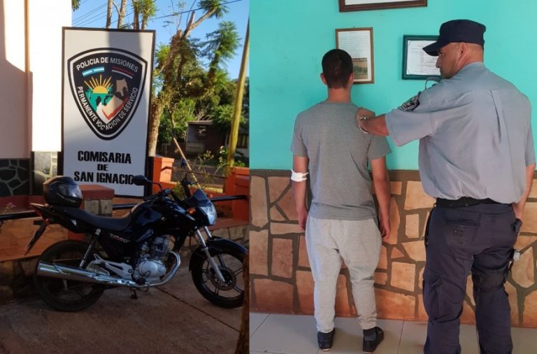 Detuvieron a motociclista que atropelló a un hombre y se dio a la fuga en San Ignacio