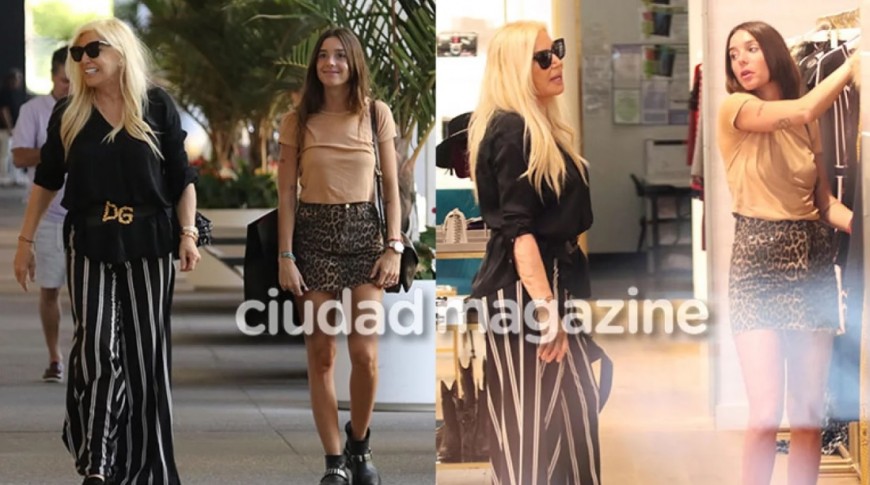 Susana Giménez y Lucía Celasco, divertidas en Miami