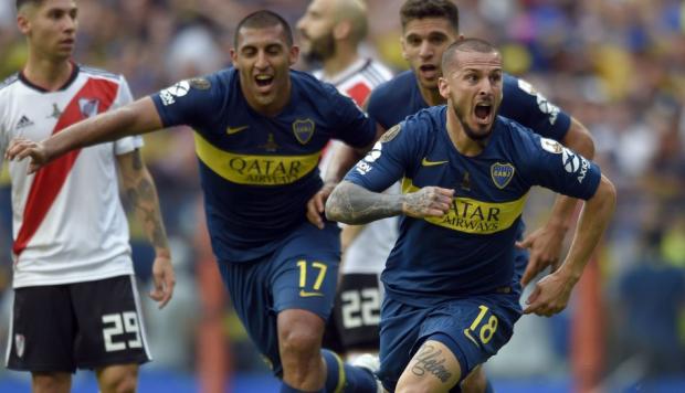 Tres tantos de jugadores de River y Boca, candidatos a mejor gol de la Libertadores