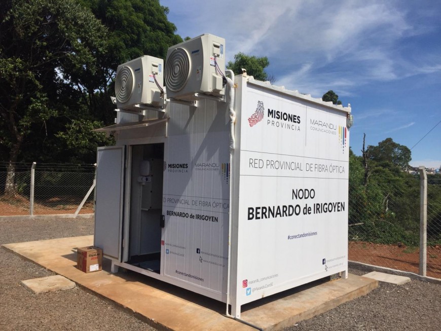 Este martes se inaugurarán oficialmente los nodos de fibra óptica de Irigoyen y Andresito