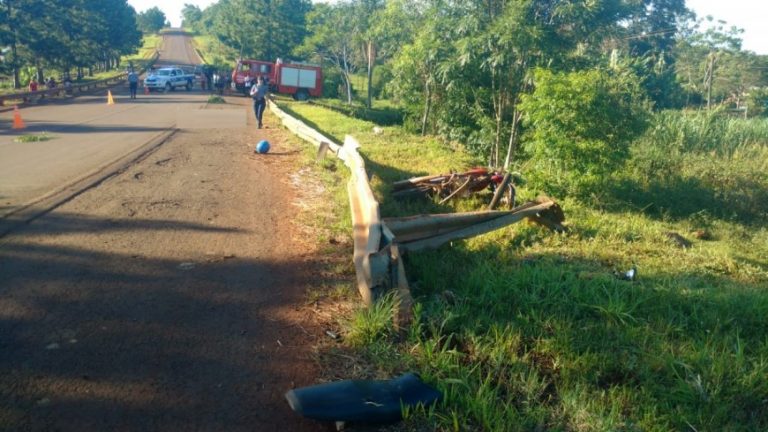 El Soberbio: motociclista falleció tras despistar sobre ruta provincial 13