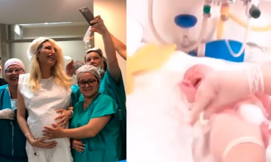 Nació Salvador Uriel Naselli, el hijo de Vicky Xipolitakis