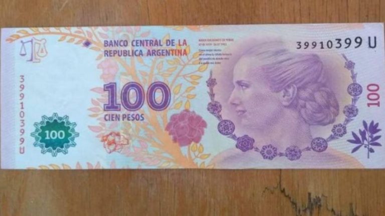 Coleccionista pagó 2500 pesos por un billete de Evita