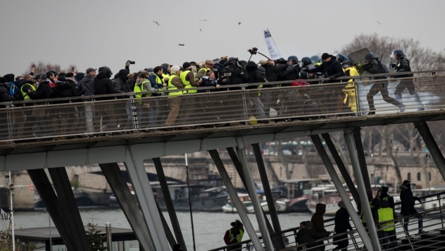 Francia: protestas en París dejaron 34 detenidos