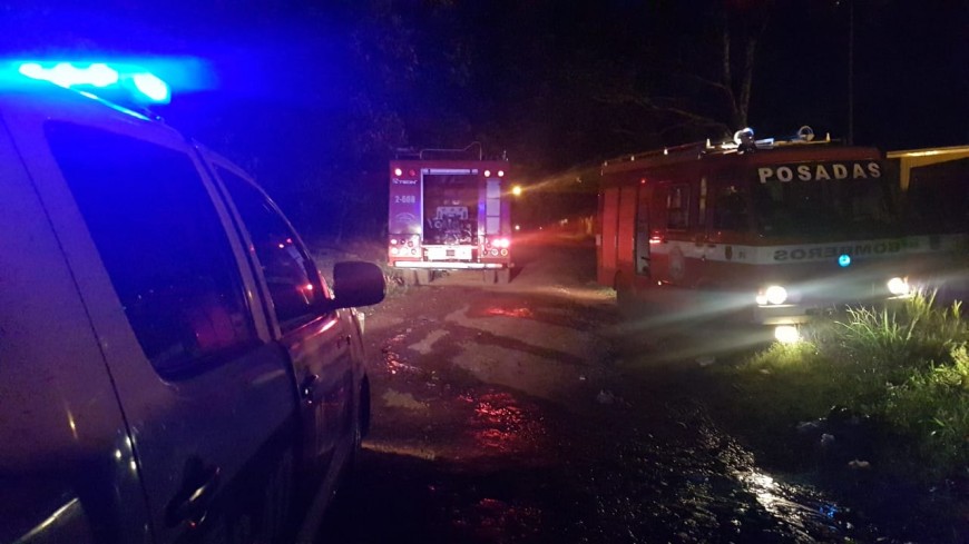 Bomberos sofocaron un incendio en una vivienda de Posadas
