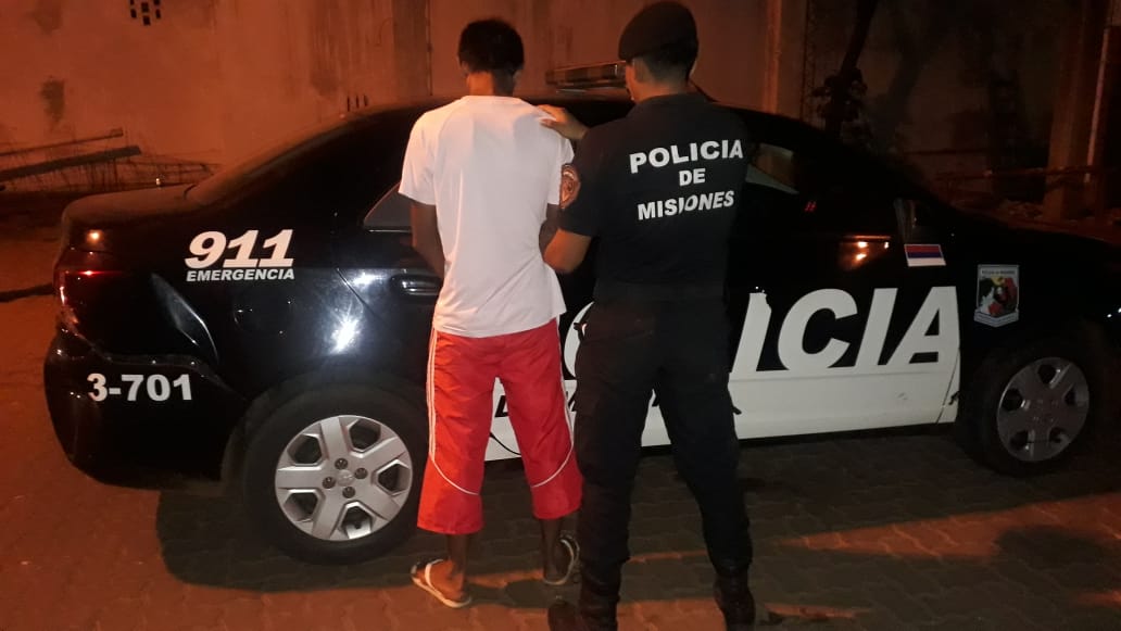 En Posadas, detuvieron a un hombre por herir a su pareja y sustraerle el celular