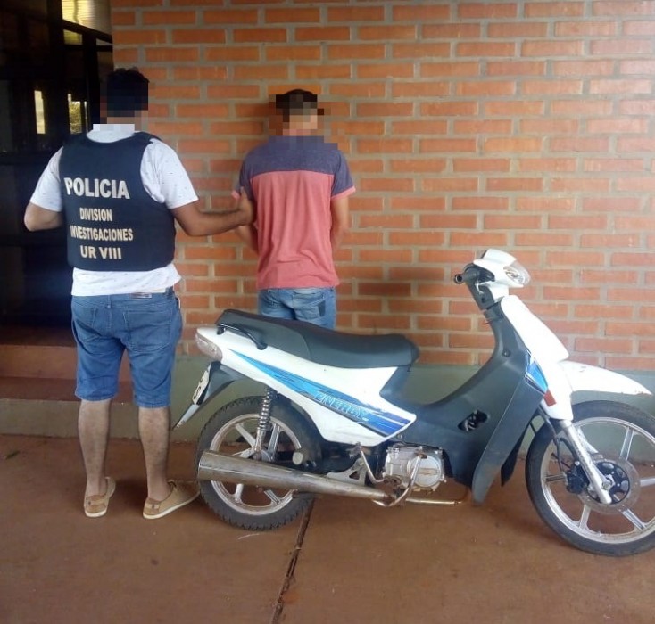En El Soberbio recuperaron una moto robada en San Vicente