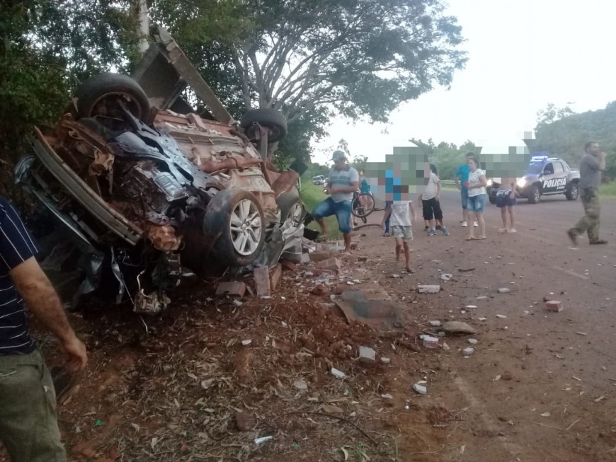 Perdió el control del automóvil y  resultó lesionado tras siniestro vial en El Soberbio