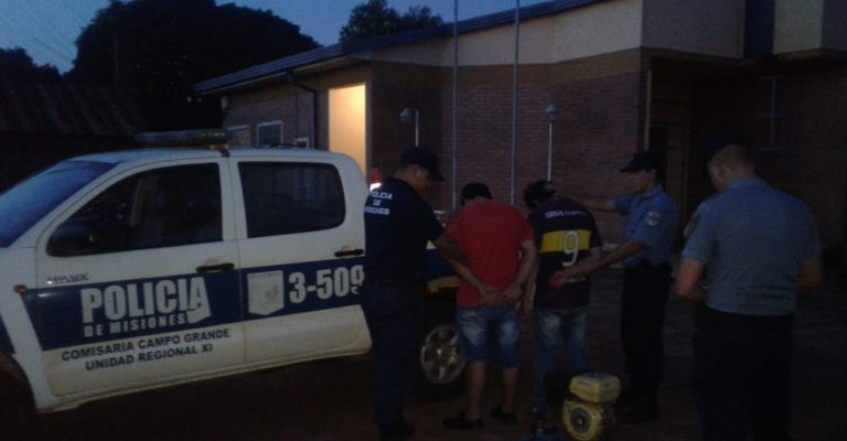 En Campo Grande recuperaron objetos robados y hay dos detenidos