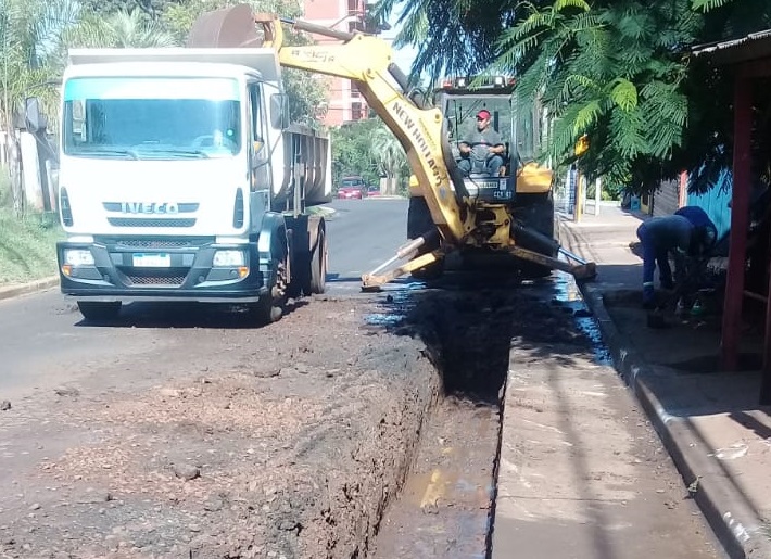 Llevaron a cabo tareas de saneamiento en Santa Catalina y Urquiza