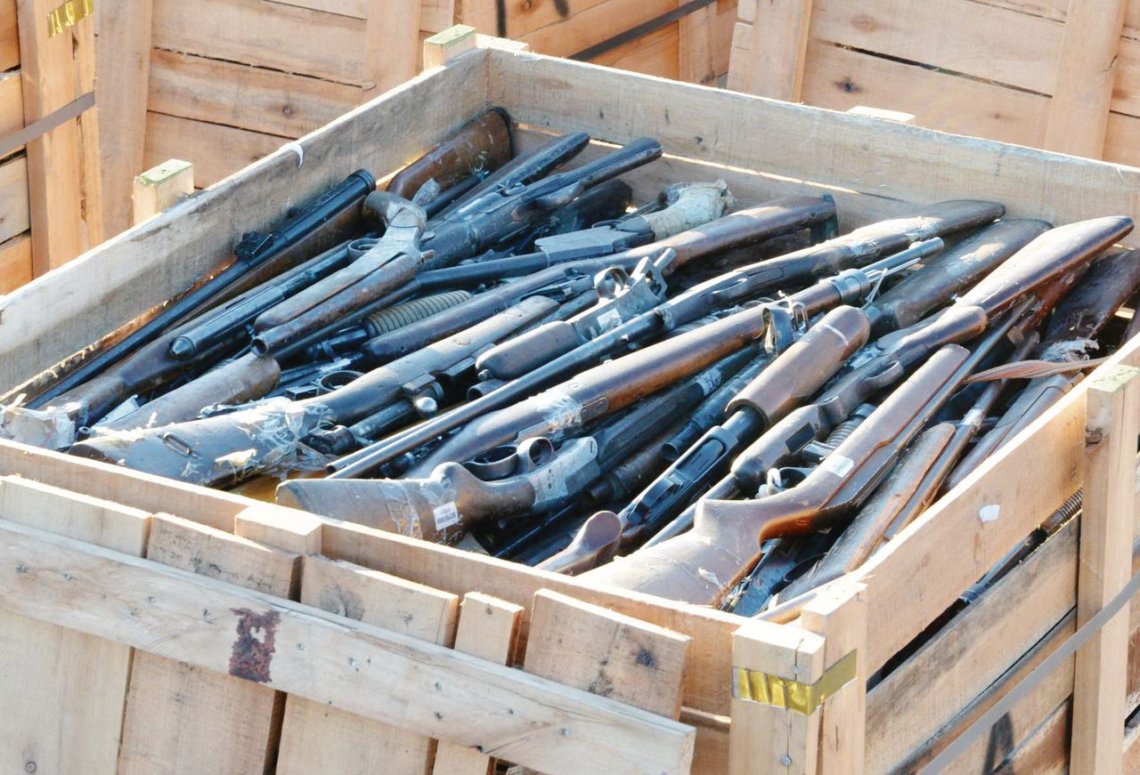 Existen 3,6 millones de armas de fuego ilegales en el país