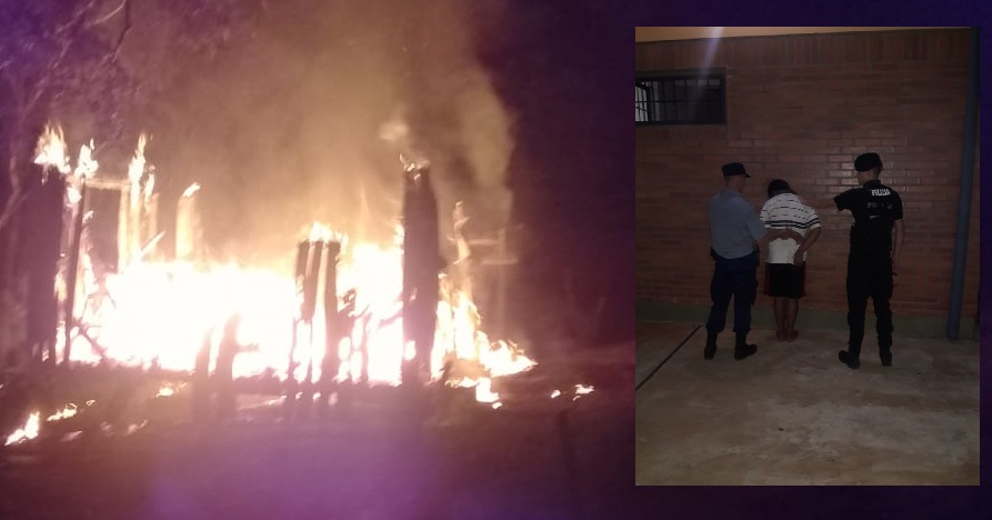 Intentó apuñalar a su hermana, le prendió fuego la casa y terminó tras las rejas