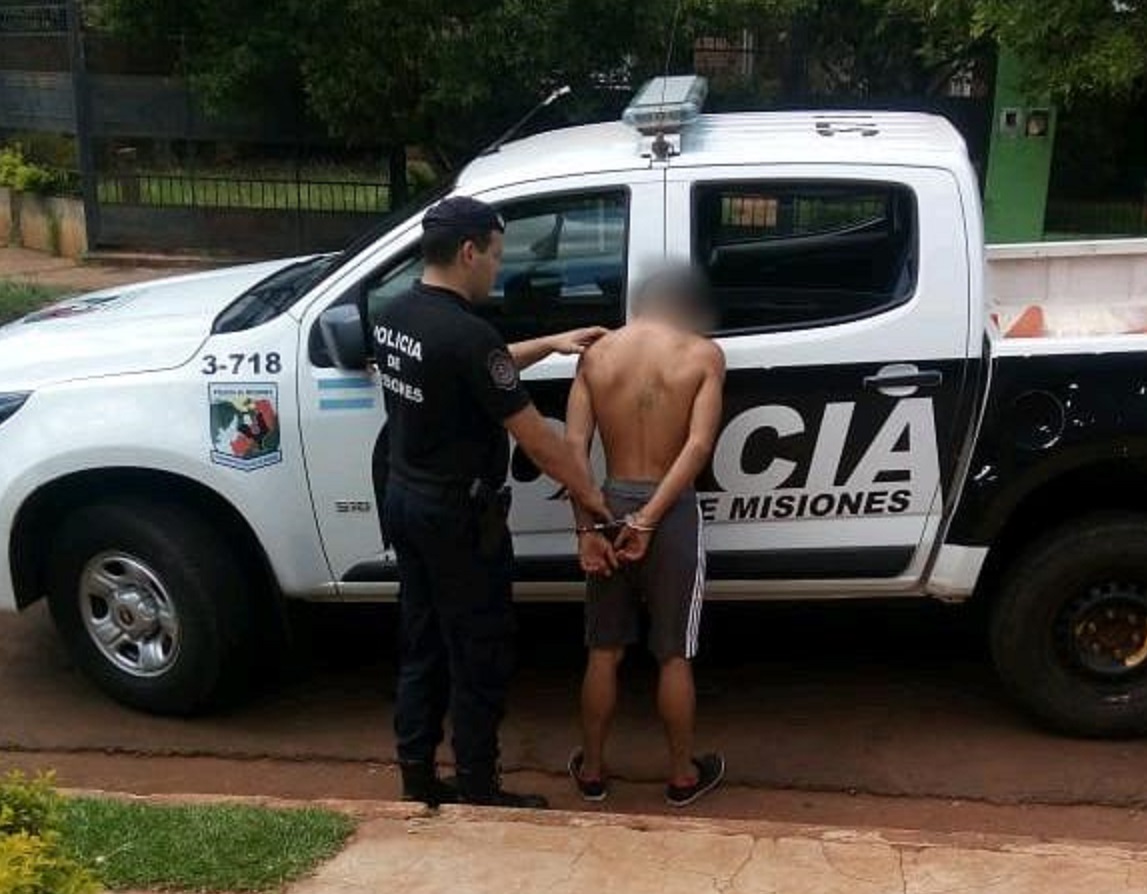 Posadas: agredió a su pareja, atacó a policías y lo detuvieron