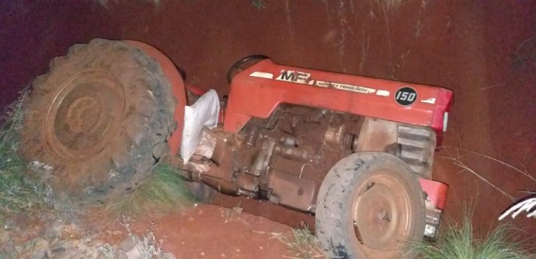 Un hombre murió aplastado por un tractor en Tres Capones