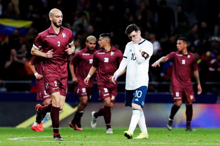 Amistoso internacional: con Messi, Argentina jugó mal y perdió 3 a 1 con Venezuela