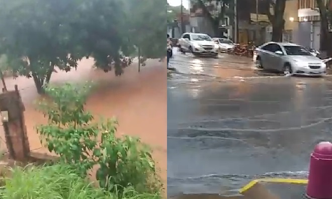 Intensas lluvias provocaron anegamientos de calles y desbordes de arroyos en Posadas