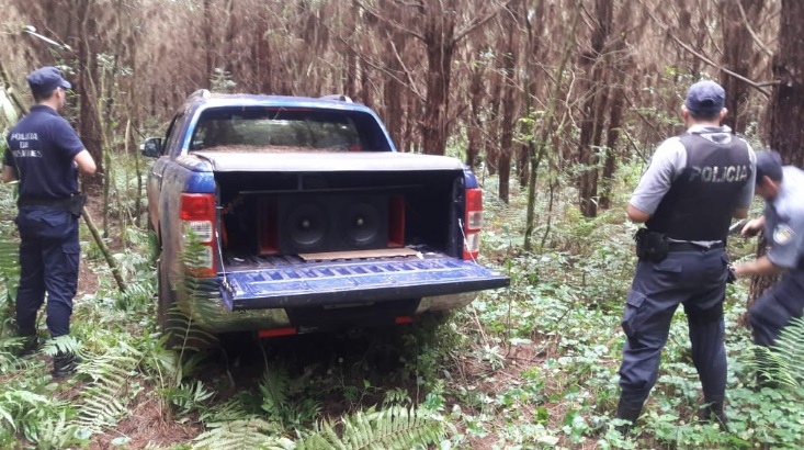 Recuperaron una camioneta robada y oculta en el monte