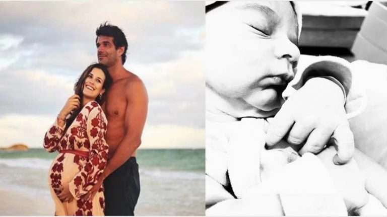 Luli Fernández presentó a su bebé Indalecio con una foto