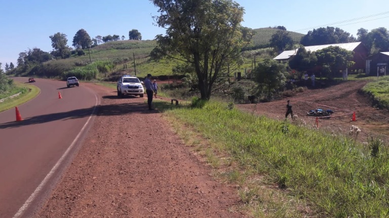 El Soberbio: motociclista falleció tras despistar sobre ruta Costera 2
