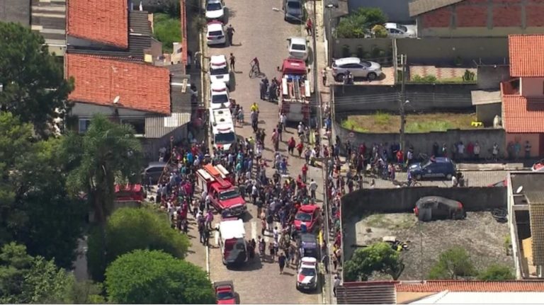 Así fue la masacre en la escuela de Brasil registrada por las cámaras de seguridad