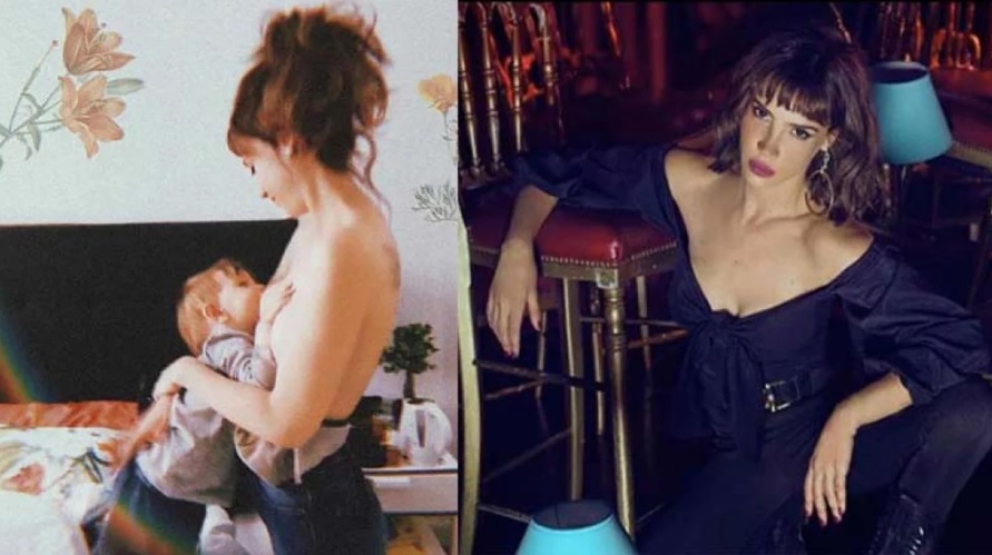 Celeste Cid compartió una foto retro amamantando a Antón: su fuerte reacción ante la crítica de un hater