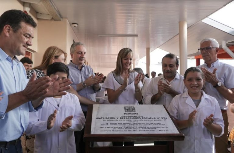 Passalacqua inauguró la Escuela 874 y la extención del NENI 2040 en San Pedro