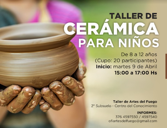 Parque del Conocimiento: el 9 de abril comenzarán los talleres de Artes del Fuego