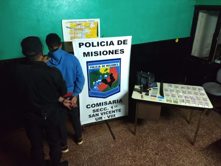 San Vicente: lo atraparon con objetos robados de una vivienda