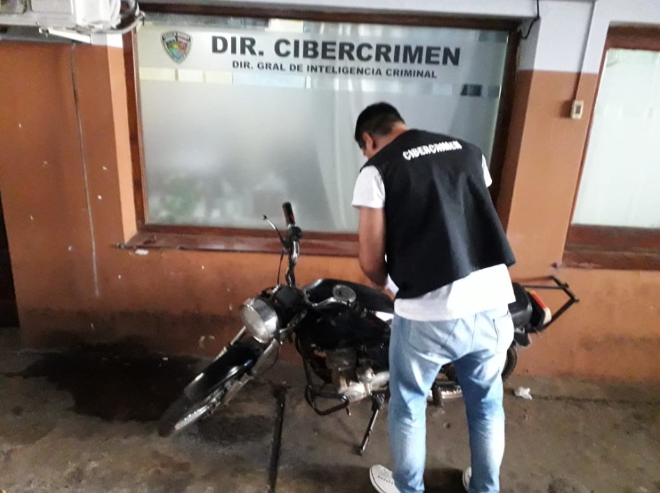 Posadas: investigadores secuestraron una moto que era ofrecida en redes sociales