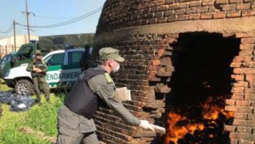 Candelaria: incineraron marihuana y cocaína decomisada en diferentes operativos