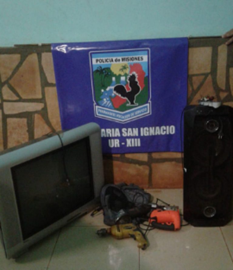 Recuperaron elementos robados de una casa en San Ignacio