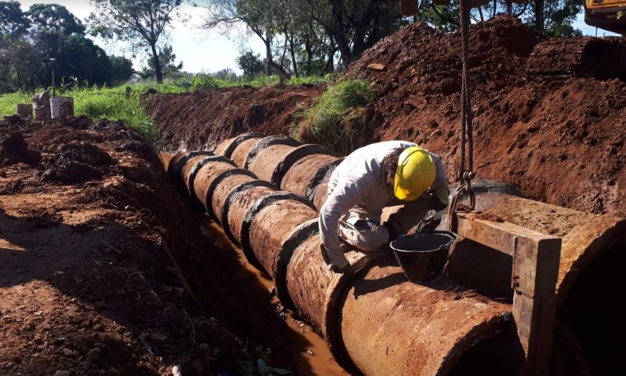 Avanzan con las obras de saneamiento en el barrio Gauchito Gil de Posadas