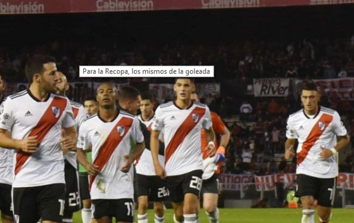 Recopa: River repetiría el equipo para jugar ante Atlético Paranaense