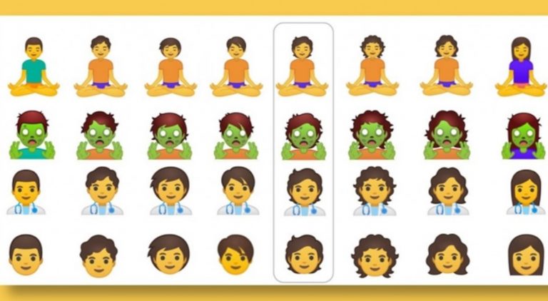 Google presentó 53 emojis sin género