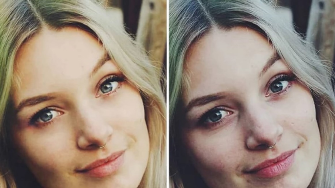 La joven suiza que muestra 