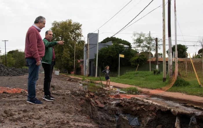 Passalacqua recorrió obras en Posadas