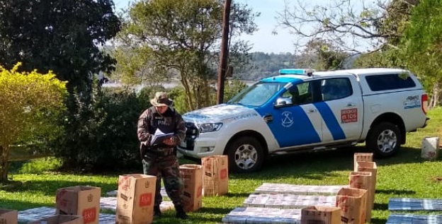 Secuestraron cargamento de cigarrillos ilegales valuado en casi 900 mil pesos en Puerto Maní y Eldorado