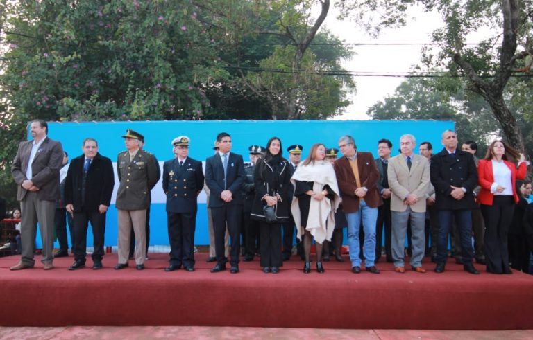 Posadas: se realizó el acto por el 199° Aniversario por fallecimiento del General Belgrano y el Día de Bandera