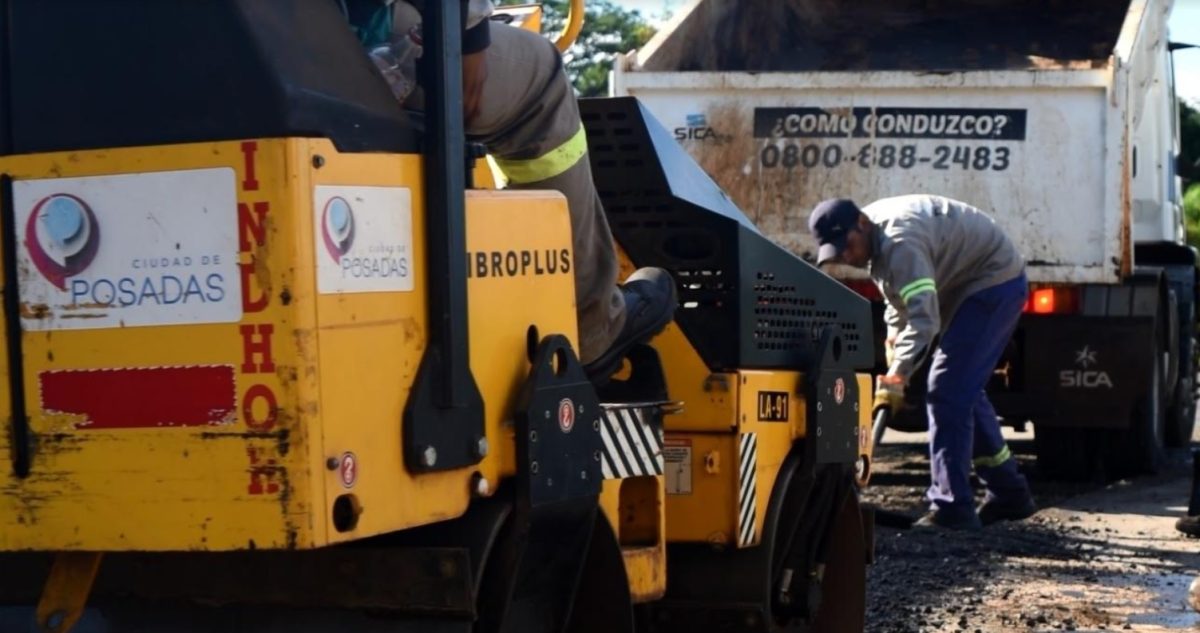 Posadas: se realizaron tareas de bacheo en Villa Urquiza