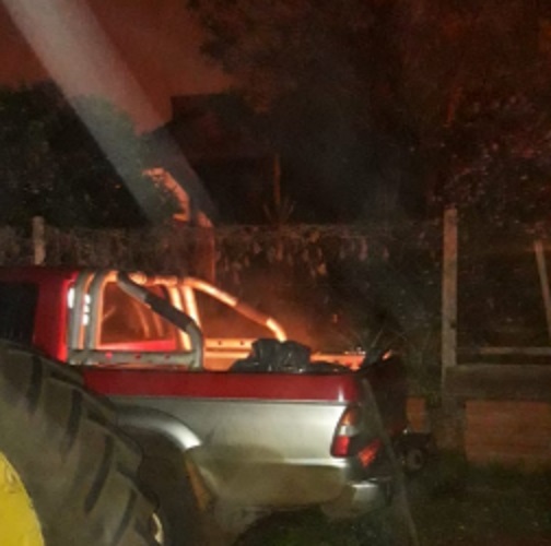 Sorprendieron a jovencito que intentó quemar una camioneta en Puerto Rico